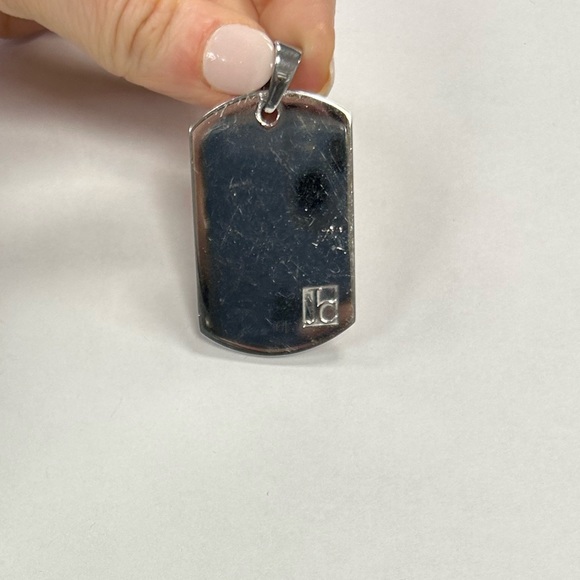 James Cavolini Dog Tag Mens Pendant Sample - Picture 3 of 5